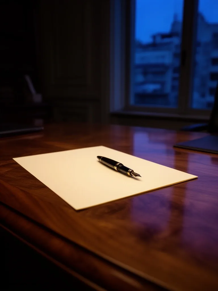 Escritorio ejecutivo con documentos de presentación en Buenos Aires