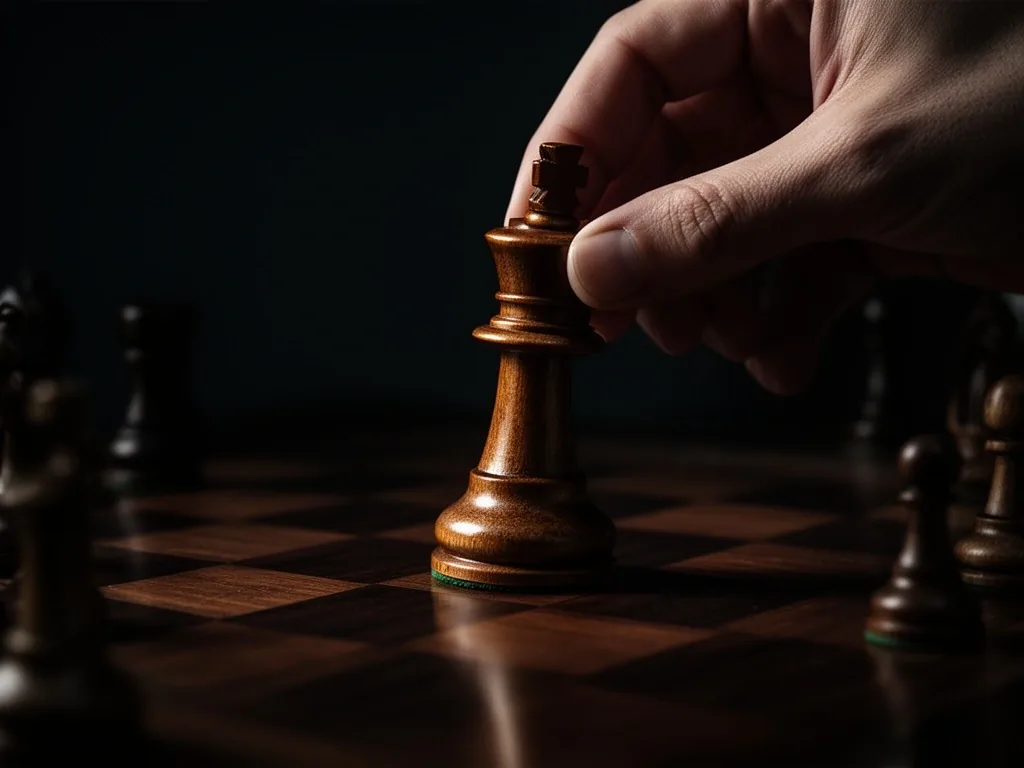 Tablero de ajedrez simbolizando estrategia competitiva