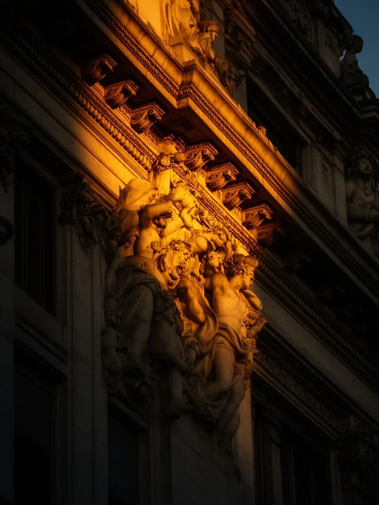 Detalle arquitectónico de edificio porteño